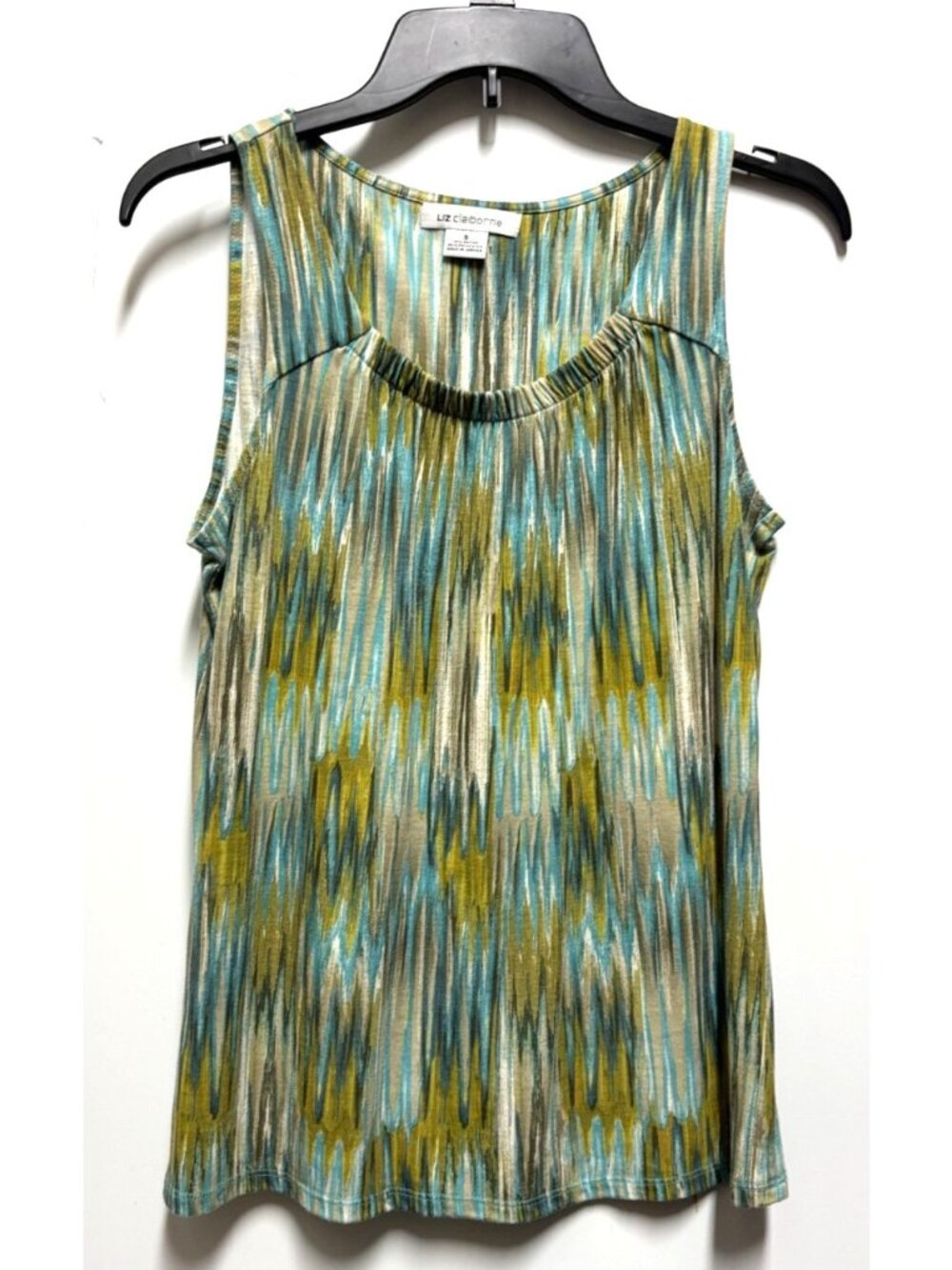 Liz Claiborne Green Blue Tank Top Women's Size Small